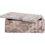 Present Time - Rectangle - Opbergdoos - Bruin - 22x13x8 cm - Marmer