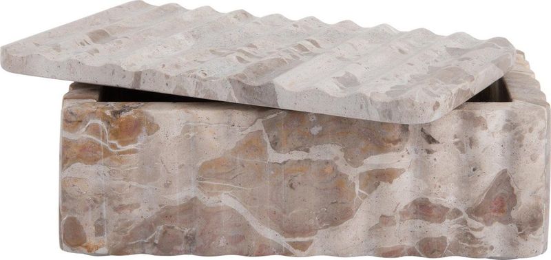 Present Time - Rectangle - Opbergdoos - Bruin - 22x13x8 cm - Marmer