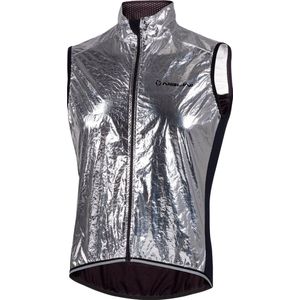 Nalini Heren Windvest mouwloos - windstopper Zwart Zilver - MIRROR VEST Black/Silver - XXXL
