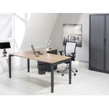 ABC Kantoormeubelen - Hoogte Verstelbaar Wingbureau 4-poot Kubus - Wit - 180CM x 120CM