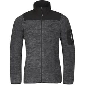 Zwarte herentrui met ritssluiting voor outdoor en vrijetijd