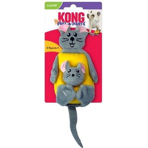 KONG Pull-A-Partz Cheezy Speelgoed voor katten - Kattenspeelgoed - Kattenspeeltjes