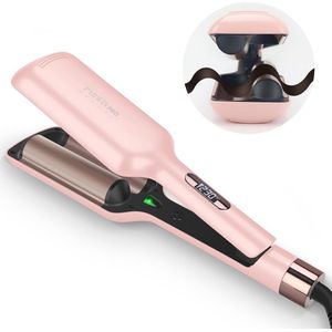 Haarglans Styler met 2 Barrels voor Grote Golfachtige Krullen - 32 mm Krultang met 4 Instelbare Temperatuur