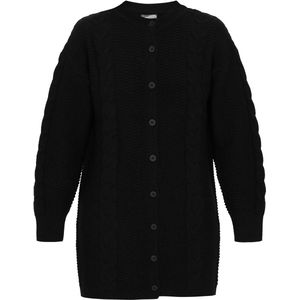 DreiMaster - Vintage - Gebreid Vest - Zwart - Lange Mouw