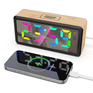 Digitale LED Klok met Sluimerfunctie en Instelbare Helderheid voor Langslapers