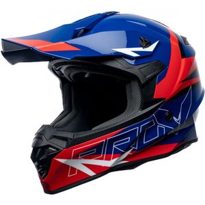 Motor Cross Crosshelm ARGESS SCRUB Blauw/Rood M van MOTOBLOUZ