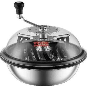 Vevor - Bladko Trimmer - Trimmerkop - Handmatige Bud Trimmer - met Roestvrijstalen Messen - voor Twisted Spin Cut Clear Dome - 16in Bowl - Zilver