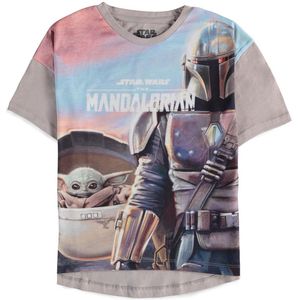Disney Star Wars - The Mandalorian The Child Kinder T-shirt - Kids 146 - Grijs
