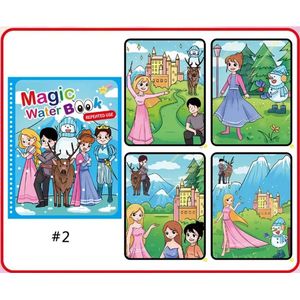 Herfst uitverkoop! 1+1 deal. Sinterklaas | Kerst cadeau | Magische Water Kleurboek voor Kinderen | Herbruikbaar Water Tekening | Kleuren met waterpen | Frozen winteravontuur