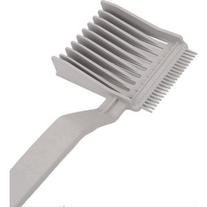 Scoby - Fade Kam - Kapperskam - 2-in-1 Haar Shaping Tool - Haarlijn en Kapsel - Barber Kam - Kunststof - Grijs