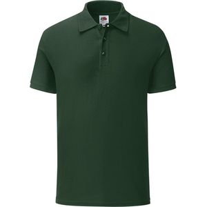 Fruit Of The Loom Heren Tailored Poly / Cotton Piqu poloshirt (Fles groen)