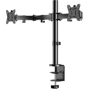 Dubbele Monitorstandaard - Ergonomische Monitorarm - 1 stuk - Zwart - Metaal - 13""-32