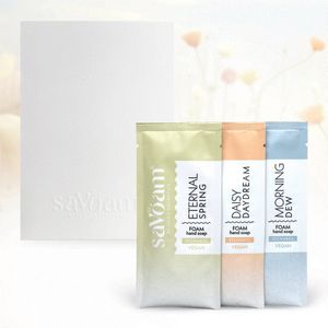 Schuimende Handzeep - saVoam refill Mix - Navulling - 3 x 27.3 gram - Vegan - Duurzaam - Hydraterend