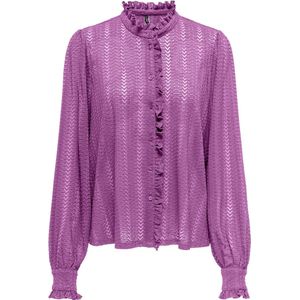 ONLY ONLISABELLE PLACKET RUFFLE TOP CSJRS Dames Top - Liatris