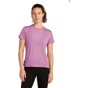 Icebreaker - Merino Core - T-shirt - Paars - Korte Mouwen