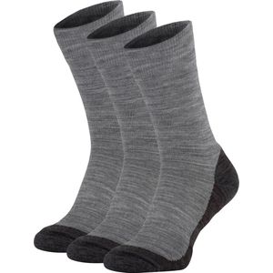 NOMAD® Winter Wandelsokken 3 Pack | 35-38 | Grijs | Merino Wol mix | Warme Sokken Wandelen | Kwalitatief & Comfortabel