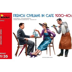 1:35 MiniArt 38062 French Civilians in Cafe 1930-40s Plastic Modelbouwpakket