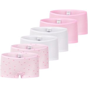 Schiesser Meisjes shorts 6 pack Kids Girls 95/5 Organic Cotton