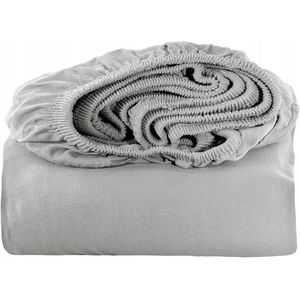 Jersey Hoeslaken met Elastiek 200x220cm - Lichtgrijs
