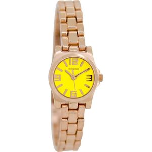 Rosé goudkleurige OOZOO horloge met ros�é goudkleurige roestvrijstalen armband - C5790