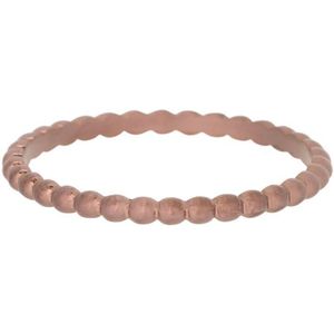 iXXXi JEWELRY - Vulring - Bolletjes ring - Mat Bruin - 2mm - Maat 18