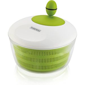 Salad Spinner Leifheit Slacentrifuge Colour Edition classic green voor rechts- en linkshandigen - slakom - keukenhulp - trendy kleur Salad Spinner
