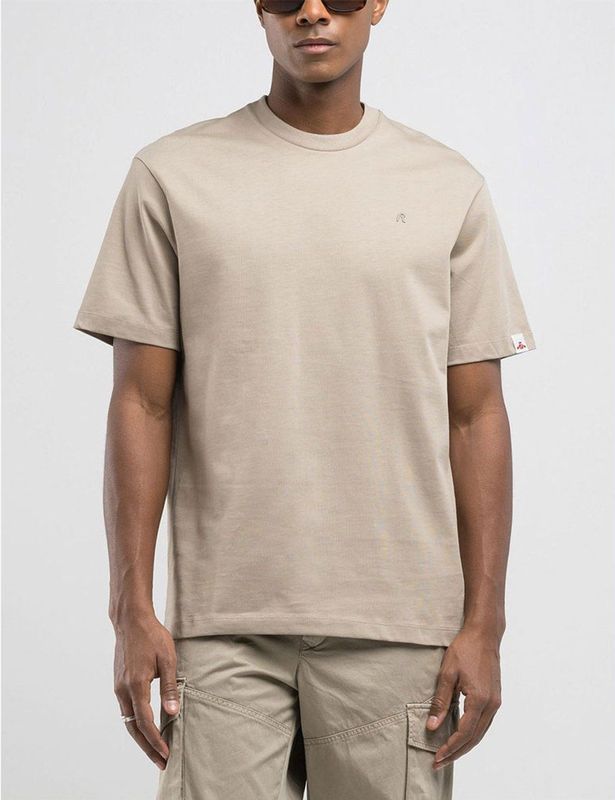 Replay - T-shirt - Stone - Heren - Relaxed Fit - Katoen