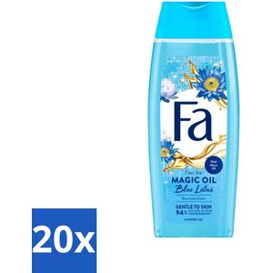 20 x Fa - Douchegel - Magische Olie - Blue Lotus Geur - 250 ml - Fa Magische Olie