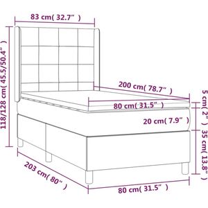 vidaXL-Boxspring-met-matras-fluweel-donkergroen-80x200-cm