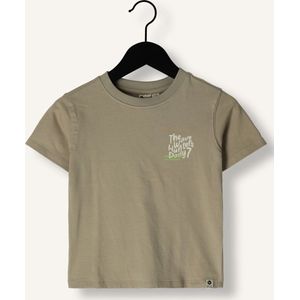 DAILY7 T-shirt Print Polo's & T-shirts Jongens - Polo shirt - Beige - Maat 116