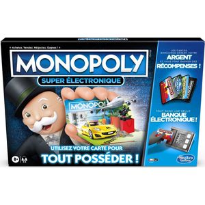 Monopoly Super Elektronisch Bankieren - Bordspel (Franstalig) | Leeftijd 8+ | Speel met unieke beloningen en een alles-in-één bankautomaat!