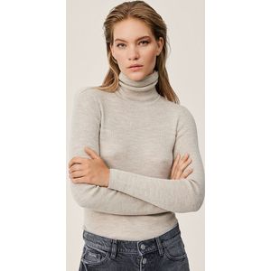 MSCH Copenhagen Mschrigmor Avalina Rib R Pullover Truien & vesten Dames - Sweater - Hoodie - Vest- Beige - Maat XL