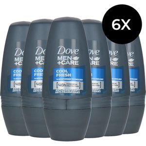 Dove Deo Roller - Men+care Cool Fresh - Voordeelverpakking 6 x 50 ml