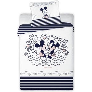 Disney Minnie Mouse - Baby Dekbedovertrek - 100 x 140 cm - Wit