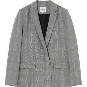 Grijze geruite blazer Leontine - Grace & Mila