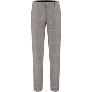 GENTS - Pantalon ruit grijsbruin - Katoen - Grijsbruin - Maat 56/3XL