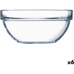 Kom Luminarc Transparant Glas Ø 17 cm (6 Stuks)