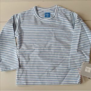Babyface shirt blauw wit streep maat 62/68