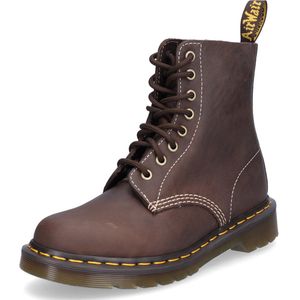 Dr. Martens - Veterlaars - Donkerbruin - Leer - Platte AirWair-zool
