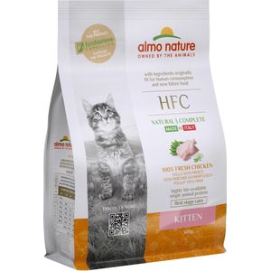 Almo Nature - HFC Kitten brokken voor jonge katjes - Kip - 1,2kg, 300gr - Smaak: Kip, Gewicht: 1,2kg