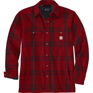 Carhartt - Flannel Sherpa-Lined Shirt Jac - Shirtjack - Groen - Katoen