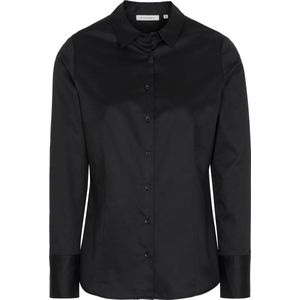 ETERNA dames blouse modern classic - zwart - Maat: 38