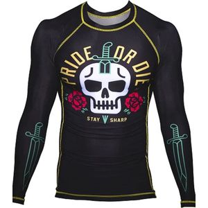 PRiDE or Die Rash Guard Stay Sharp Zwart - M