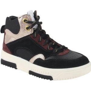 Twins 324700-189W6 meisjes veterboots maat 33 zwart