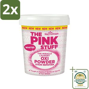 The Pink Stuff - Vlekverwijderaar - Voor Witte Was - 1kg - Voordeelverpakking - 2 stuks - Vlekken verwijderen - Wasmiddel