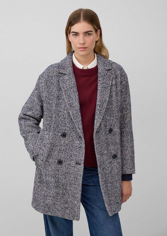 s.Oliver - Outdoor-Mantel - Wolmix - Elegante Jas