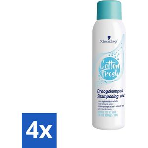 Schwarzkopf Droogshampoo Cotton Fresh 150 ml - Voordeelverpakking - 4 stuks