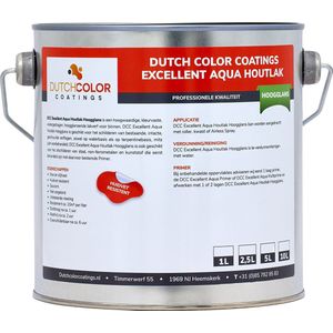 DCC Excellent Aqua Houtlak Hoogglans - 10L - RAL 9010 | Zuiver Wit