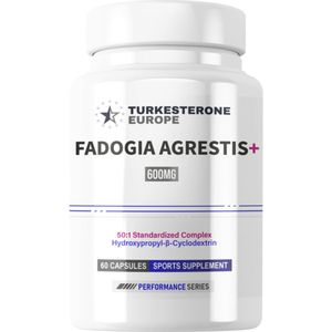 Fadogia Agrestis+® 50:1 Complex met Hydroxypropyl-β-Cyclodextrine - 60 Capsules (600mg)