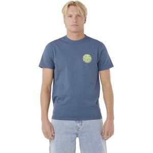 Rip Curl - Wettie Icon - T-shirt - Blauw - Korte Mouwen